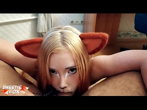 ❤️ Кіцуне ковтає член і кончить в рот ❤ Порно-відео у нас